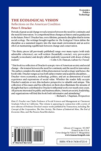 The Ecological Vision: Reflections on the American Condition