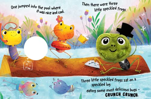 Five Little Speckled Frogs - Children's Interactive Finger Puppet Board Book