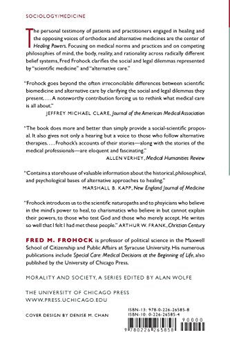 Healing Powers: Alternative Medicine, Spiritual Communities, and the State (Morality and Society Series)