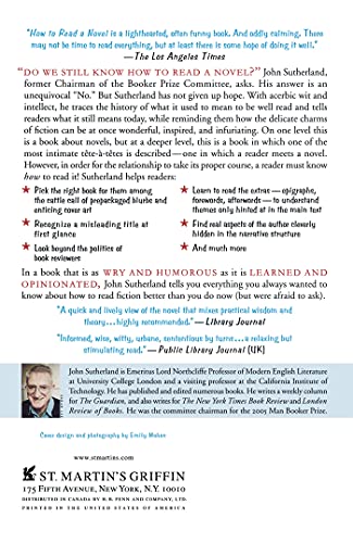 How to Read a Novel: A User's Guide