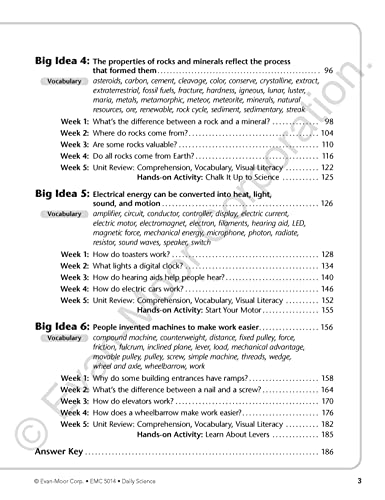 Evan-Moor Daily Science, Grade 4 Homeschooling & Classroom Resource Workbook, Printable Worksheets, Teaching Edition, Earth, Life, and Physical Science, Vocabulary, Test Prep, Hands-On Projects
