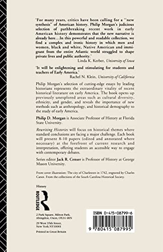 Diversity and Unity in Early North America (Rewriting Histories)