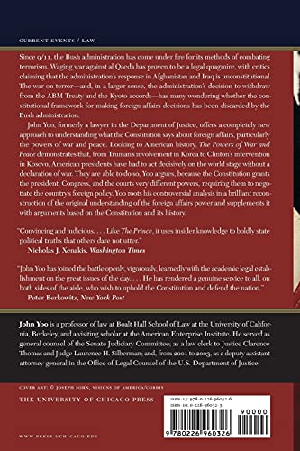 The Powers of War and Peace: The Constitution and Foreign Affairs after 9/11