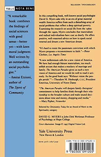 The American Paradox: Spiritual Hunger in an Age of Plenty