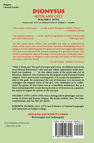 Dionysus: Myth and Cult by Otto, Walter F.