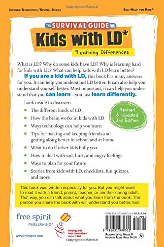 The Survival Guide for Kids with LD*: (*Learning Differences) — back cover