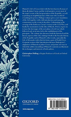 Plutarch Caesar: Translated with an Introduction and Commentary (Clarendon Ancient History Series)