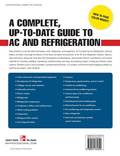 Air Conditioning and Refrigeration, Second Edition