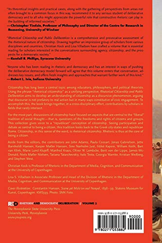 Rhetorical Citizenship and Public Deliberation (Rhetoric and Democratic Deliberation)