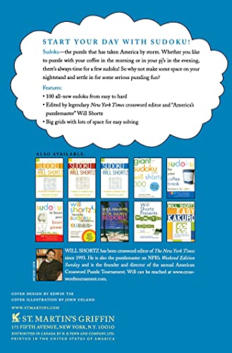 Will Shortz Presents Sudoku for Your Bedside: 100 Wordless Crossword Puzzles