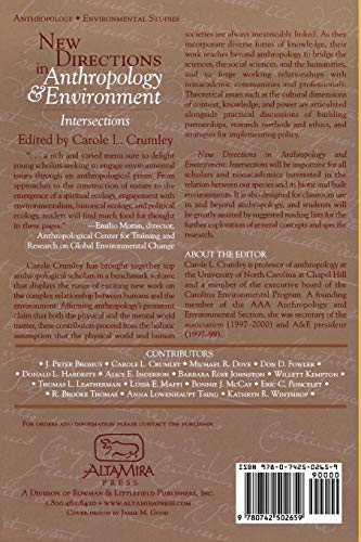 New Directions in Anthropology and Environment: Intersections