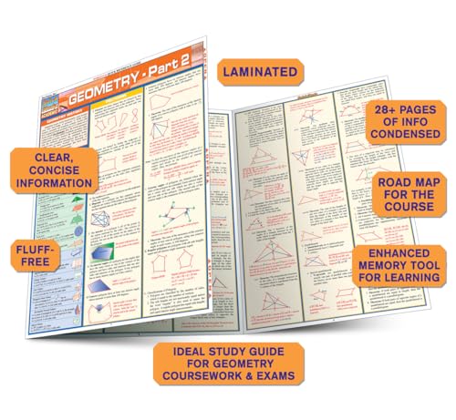 Geometry Part 2 QuickStudy Laminated Reference Guide (QuickStudy Academic)