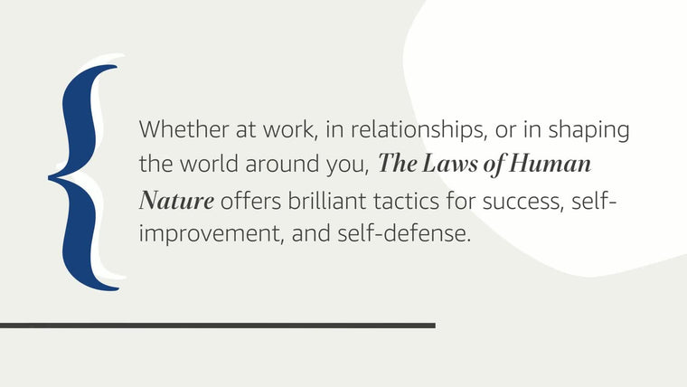 The Laws of Human Nature by Greene, Robert