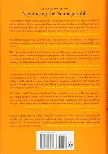 Negotiating the Nonnegotiable: Resolve Emotional Conflicts