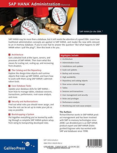 Sap Hana Administration — back cover
