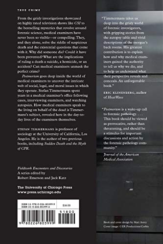 Postmortem: How Medical Examiners Explain Suspicious Deaths (Fieldwork Encounters and Discoveries)
