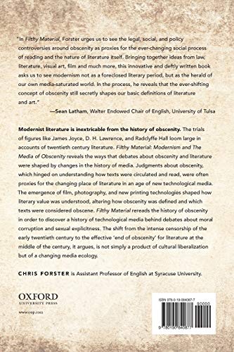 Filthy Material: Modernism and the Media of Obscenity