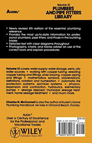 Plumbers and Pipe Fitters Library, Volume 3: Water Supply, Drainage, Calculations