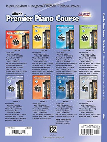 Premier Piano Course Technique, Bk 3 (Premier Piano Course, Bk 3)