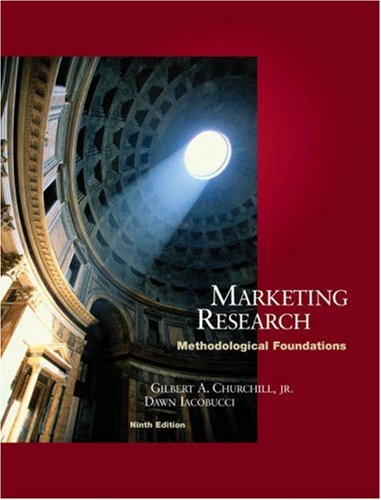 Marketing Research: Methodological Foundations (with InfoTrac)