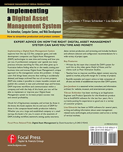 Implementing a Digital Asset Management System: For Animation, Computer Games, and Web Development