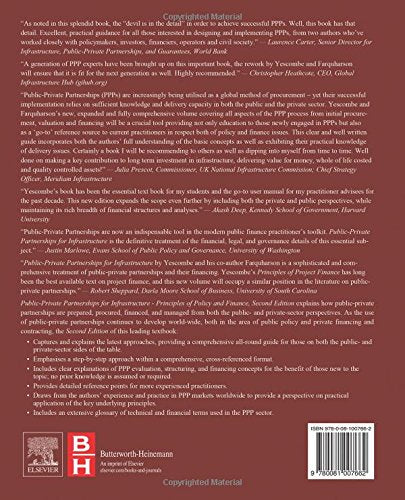 Public-Private Partnerships for Infrastructure: Principles of Policy and Finance