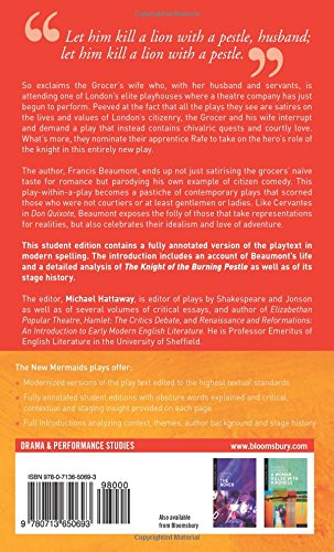 The Knight of the Burning Pestle (New Mermaids) — back cover