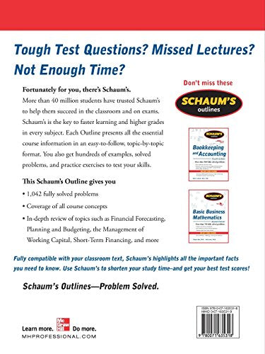 Schaum's Outline of Financial Management, Third Edition (Schaum's Outlines)