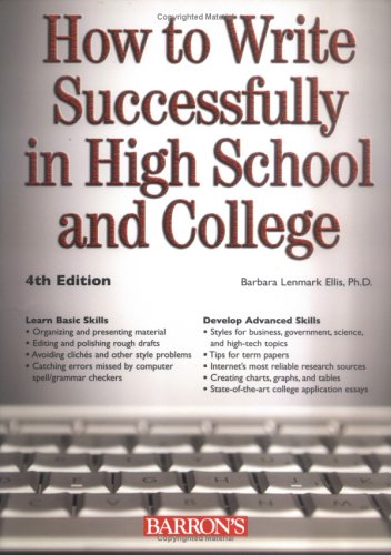 How to Write Successfully in High School and College (Barron's Educational)