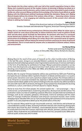 Beijing Record: A Physical and Political History of Planning Modern Beijing