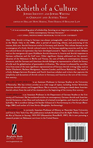 Rebirth of a Culture: Jewish Identity and Jewish Writing in Germany and Austria today