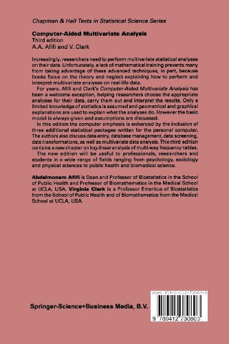 Computer-Aided Multivariate Analysis (Chapman & Hall/CRC Texts in Statistical Science) — back cover