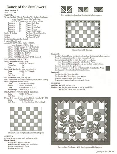 Quilting on the Go (Design Originals) Patterns for Easy Die-Cutting with the AccuQuilt GO! (TM) Fabric Cutter Machine and Dies to Make Quilts, Place Mats, Pillows, Table Runners, Aprons, Totes, & More