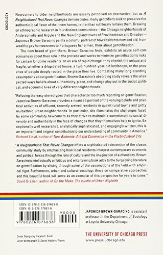 A Neighborhood That Never Changes: Gentrification, Social Preservation, and the Search for Authenticity (Fieldwork Encounters and Discoveries)