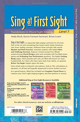 Sing at First Sight, Bk 1: Foundations in Choral Sight-Singing