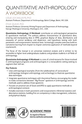Quantitative Anthropology: A Workbook