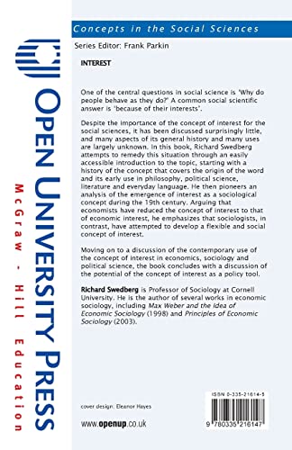 Interest (Concepts in the Social Sciences)