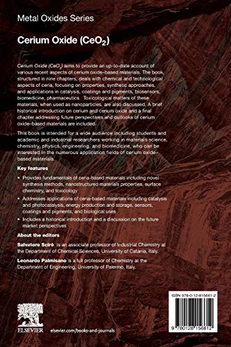 Cerium Oxide (CeO2): Synthesis, Properties and Applications (Metal Oxides)