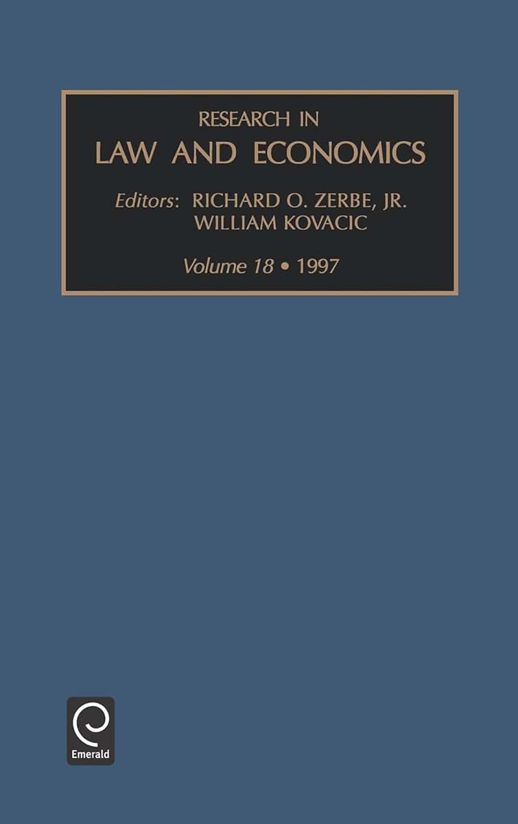 Research in Law and Economics (Research in Law and Economics, 18)