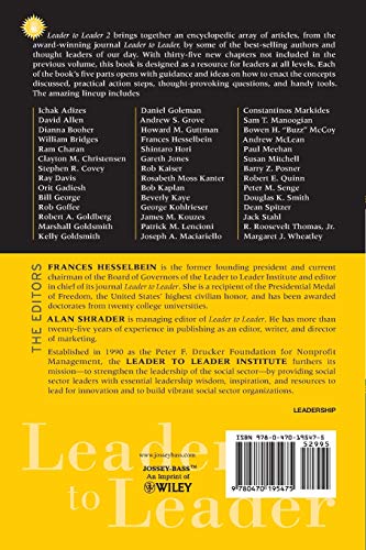 Leader to Leader 2: Enduring Insights on Leadership from the Leader to Leader Institute's Award Winning Journal