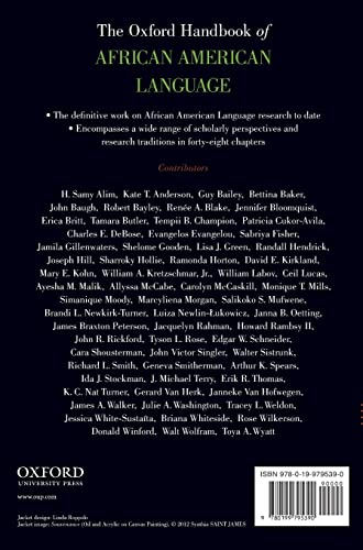 The Oxford Handbook of African American Language (Oxford Handbooks)