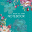 Notebook with A-Z Tabs: 6x9 Lined-Journal Organizer Medium with Alphabetical Tabs Printed | Watorcolor Rosa Persica Rose Design Teal
