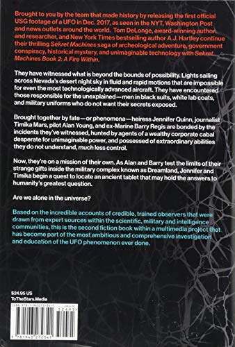 Sekret Machines Book 2: A Fire Within (2) [Hardcover] DeLonge, Tom and Hartley, AJ — back cover