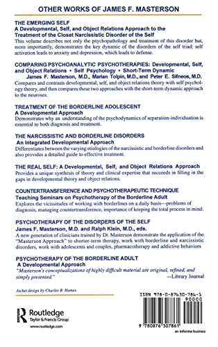 Disorders of the Self: New Therapeutic Horizons: The Masterson Approach