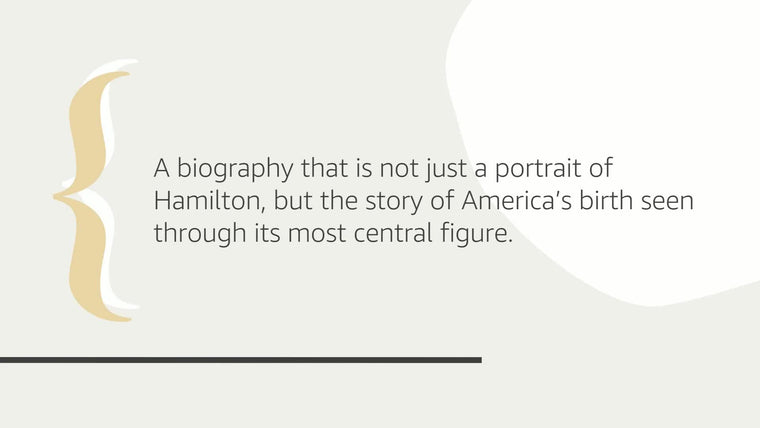 Alexander Hamilton — back cover