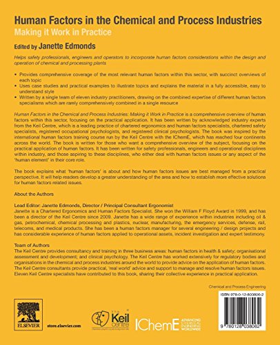 Human Factors in the Chemical and Process Industries: Making it Work in Practice
