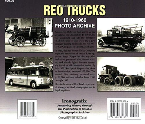 REO Trucks: 1910-1966 Photo Archive by Gabrick, Robert