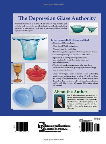 Warman's Depression Glass: Identification and Value Guide — back cover