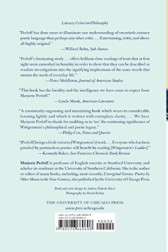 Wittgenstein's Ladder: Poetic Language and the Strangeness of the Ordinary