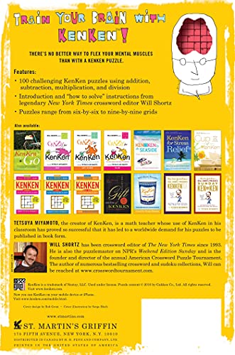 Will Shortz Presents KenKen to Exercise Your Brain: 100 Challenging Logic Puzzles That Make You Smarter